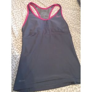 Women's Nike Tank Top with built in Sports Bra